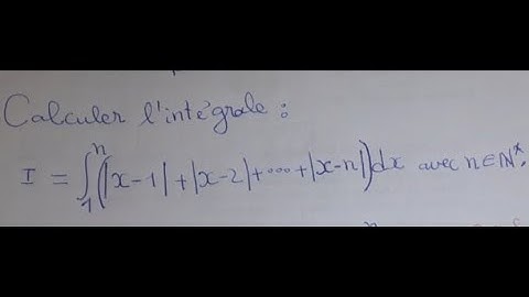 intégrale avec  valeur absolue : Personne ne s’attend à la réponse de cette intégrale 😱