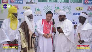 Ilorin Emirate Durbar 2023 Mr Rojah Of China Was On Nas Tv Africa Red Carpet.