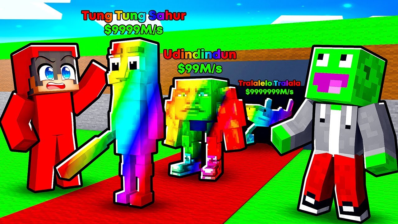 KRADNĘ NAJLEPSZE BRAINROTY w STEAL A BRAINROT w Minecraft!