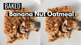 Unbelievably EASY Baked Banana Nut Oatmeal Recipe | Perfect for Breakfast Meal Prep! by Maple Jubilee 1,229 views 1 year ago 3 minutes, 2 seconds