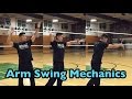 Arm Swing Mechanics : 3 Motions (part 1/2) - How to SPIKE a Volleyball Tutorial