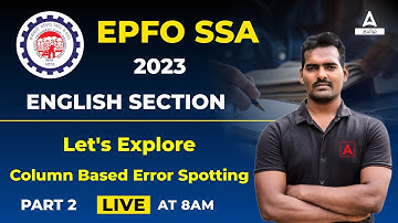 ERROR SPOTTING ADDA247 TAMIL | ENGLISH PYQ