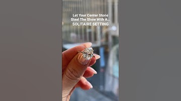 Solitaire engagement ring settings, allow all the attention to go to the center stone! #diamondring