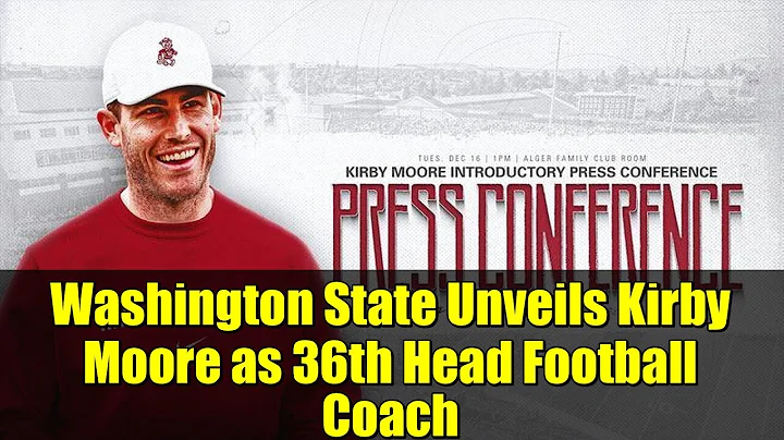 Washington State Unveils Kirby Moore as 36th Head Football Coach | WSU Cougars News