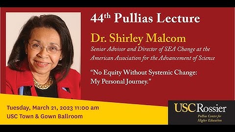 The 44th Annual Pullias Lecture, March 21, 2023
