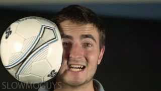 Football to the Face in Slow motion   The Slow Mo Guys   YouTube