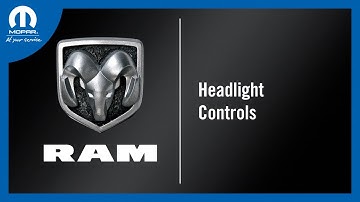 Headlight Controls | How To | 2024 Ram Chassis Cab