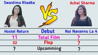Aanchal Sharma Vs Swastima Khadka Comparison. Nepali Actress.