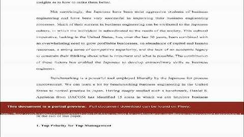 Malcolm Baldrige Criteria for Performance Excellence Improvement Proposals