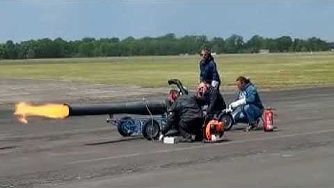 V1 new Big Pulse Jet Pulso Test Run Racecar