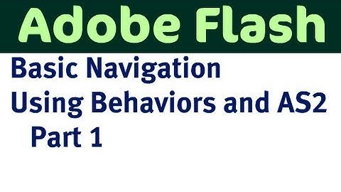 Basic Navigation in Flash - Part 1