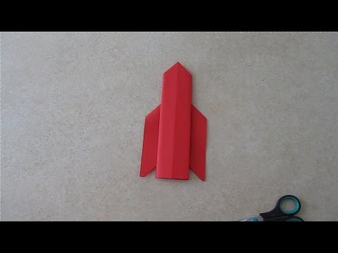 Оригами ракета для детей