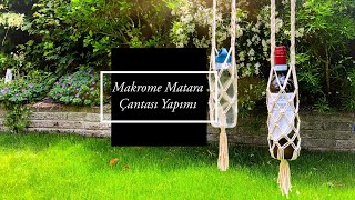 Makrome Su Şişesi/Matara Taşıma Çantası Yapımı I Water Bottle Carrier