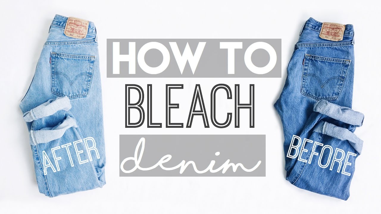 HOW TO: Bleach Denim (Thrifted Levi's 