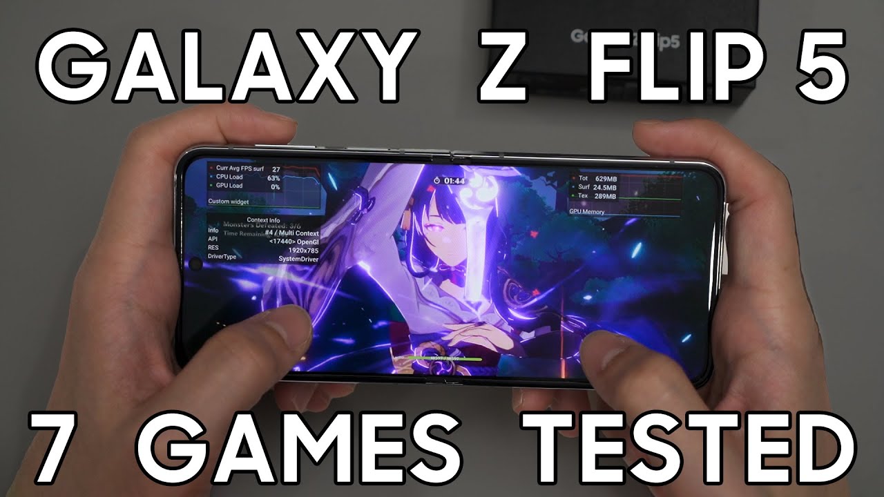 Gaming Test - Samsung Galaxy Z Flip 5 with Snapdragon 8 Gen 2 for