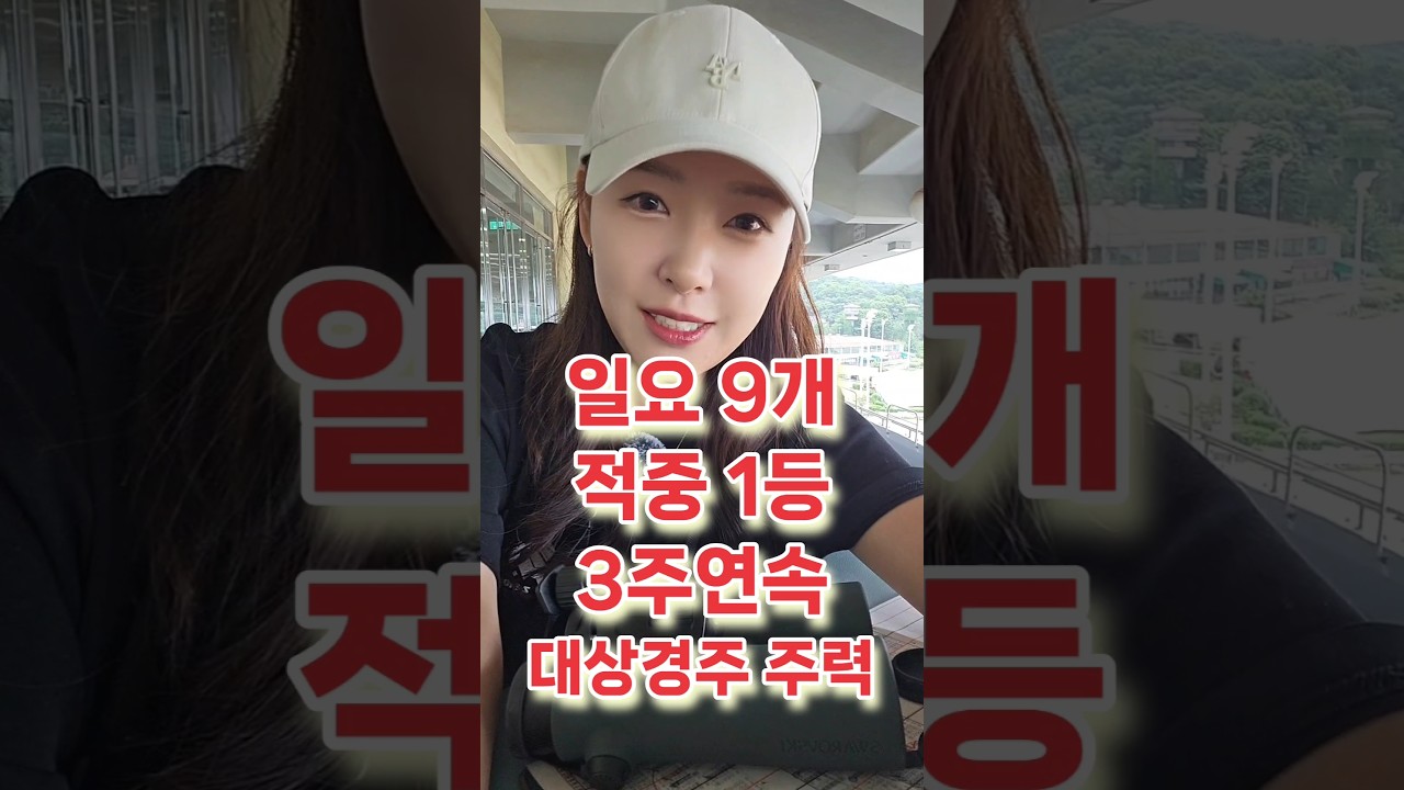미쳤다!! 3주연속 일요경마 휩쓸었어요!^^