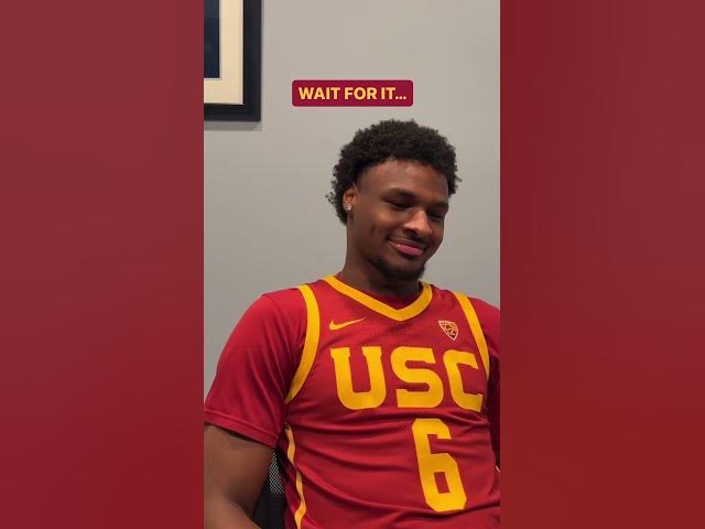 Bronny James shares his favorite player of all time #usc #shorts