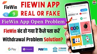 FieWin App Not Open | FieWin App Real Or Fake | FieWin Today Update? Rai Trick