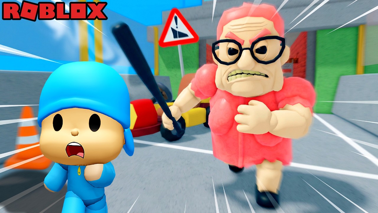 CAN POCOYO ESCAPE BARRA’S GRANNY HOUSE?! (Roblox Obby)