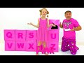 Nastya and ABC English alphabet for kids