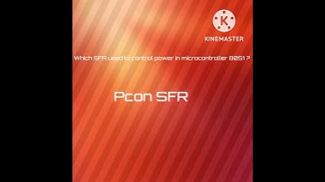 Which SFR used to control power in microcontroller 8051 ? microcontroller 8051 quize #shorts #shots