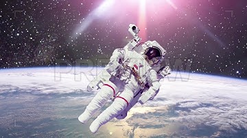 Astronaut In Outer Space Stock Motion Graphics