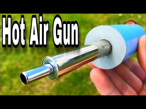 How to make a hot air gun using glow plug