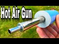 How to make a hot air gun using glow plug