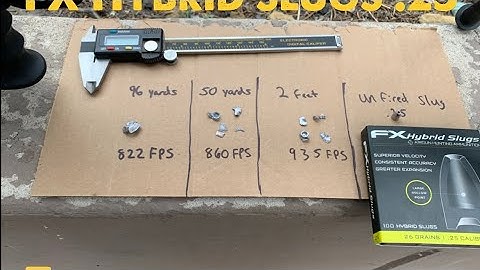 FX 25 cal Hybrid expansion test with Wildcat mk3