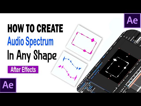 How to create custom shape audio reactive waveform spectrum || Audio spectrum Shape