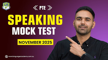 PTE Speaking Mock Test November 2025-II | Real Exam Questions with Answers & Timer Language Academy