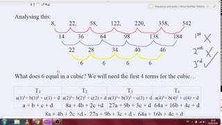 Quadratic and Cubic Sequences