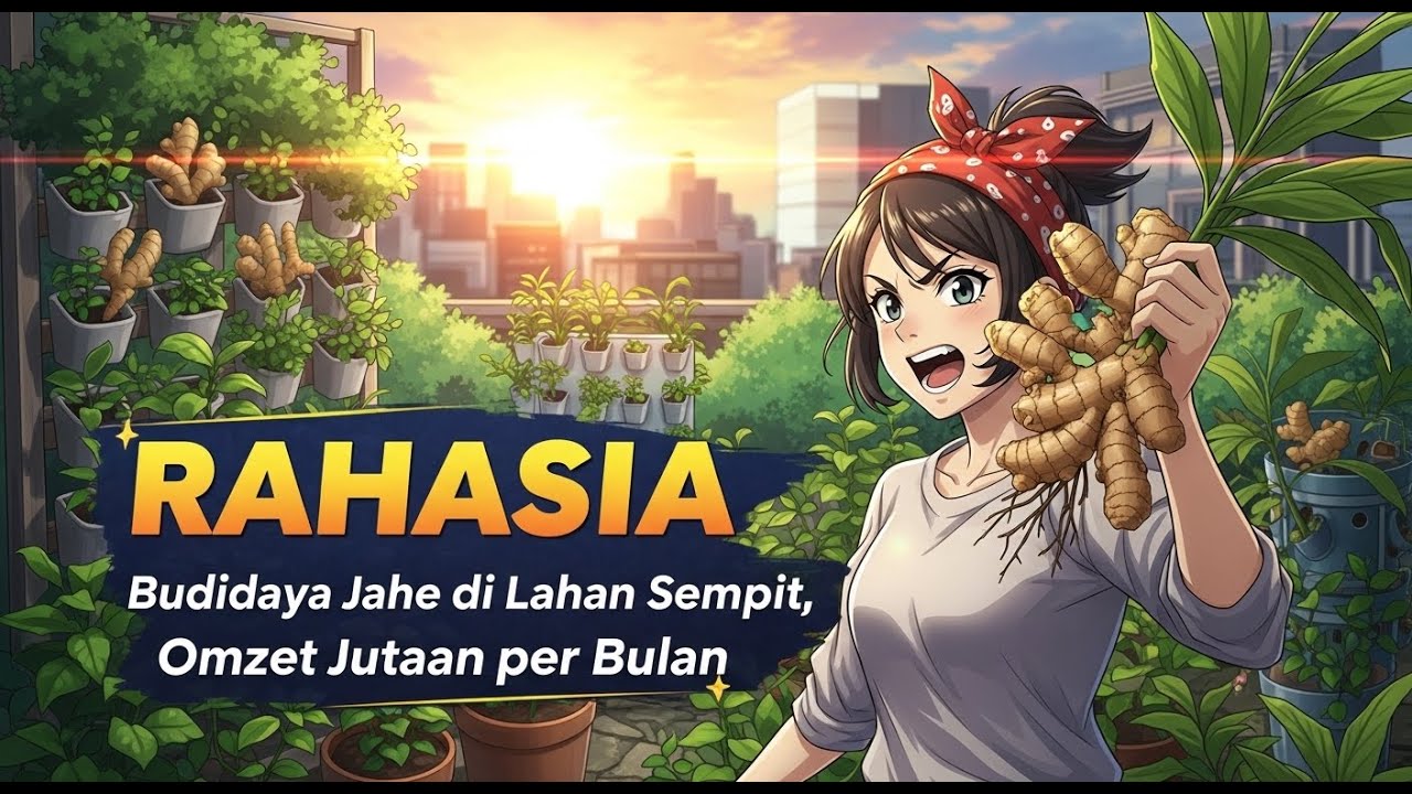 RAHASIA Budidaya Jahe di Lahan Sempit, Omzet Jutaan per Bulan