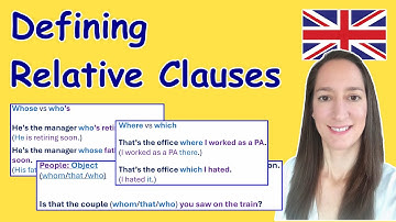 How to use DEFINING RELATIVE CLAUSES correctly