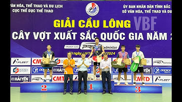 Cùng nhìn lại giải cầu lông các cây vợt xuất sắc quốc gia năm 2024