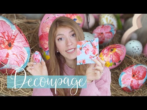 Video: DIY Huevos De Pascua Decoupage