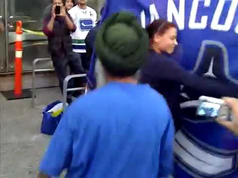 Funny Bhangra Punjabi dance - Vancouver canucks 2011