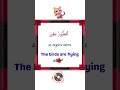 (The birds are flying)What is this called in Arabic? Let's learn it in a very easy and unique way.