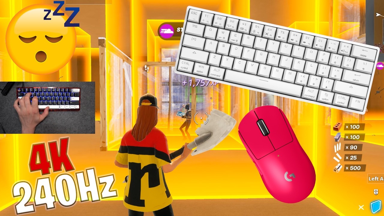 Skyloong GK61 (Modded) ASMR 😴 Box Fight Gameplay 📦 Satisfying Keyboard Fortnite 4K 240 FPS 🏆