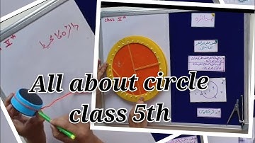 class 5th maths urdu medium/lesson no 7 daerah#circle