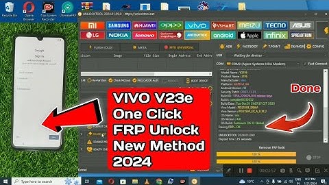 Vivo V23 / V23E / V23 Pro 5G || Android 13 / 14 Frp Bypass || Unlock Tool 🔥 || Frp Bypass || Done ✅✅