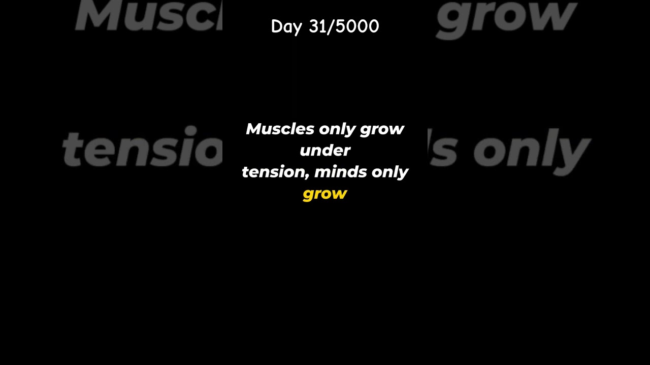 DAY 31/5000: COMFORT IS THE ENEMY. 🛋️❌