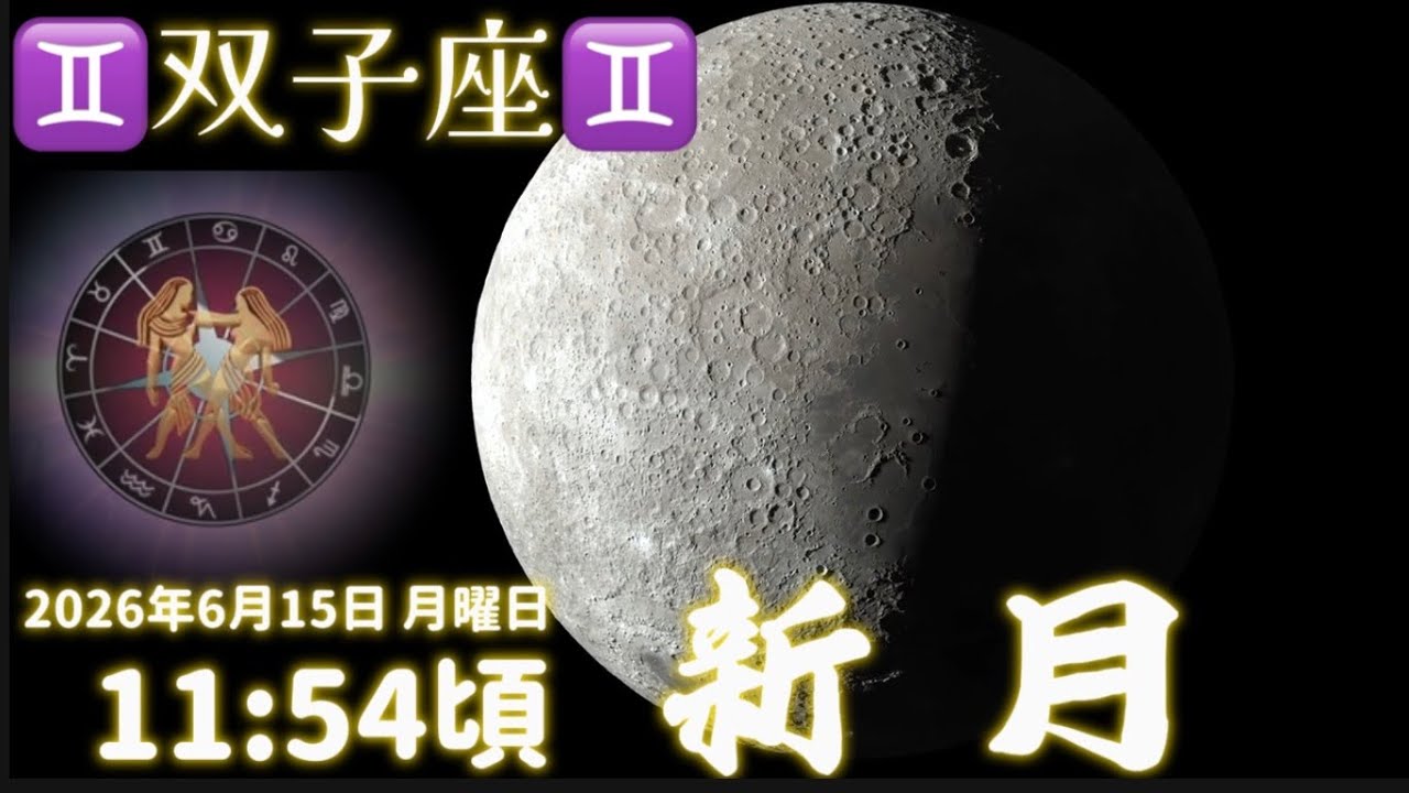 New Moon] June 15, 2026 New Moon in Gemini / Wishes / Astronomical