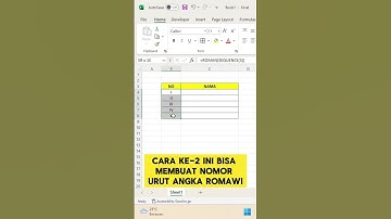 trik membuat nomor urut angka romawi #exceltutorial #exceltricks #exceltips #belajarexcel