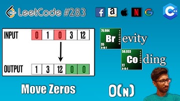 [C++] LeetCode 283 - Move Zeroes - In O(N) Time And O (1) Space Complexity