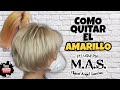 Como Matizar el Tono Amarillo de los Cabellos Rubios