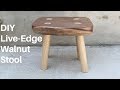 DIY Live-Edge Walnut Stool | NATHAN BUILDS DIY Live-Edge Walnut Stool | NATHAN BUILDS