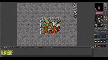 Old Tibia - 2 MS 50+ Pking in Dwarf Mines/Kaz (Dolera 2006 7.81)