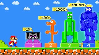 Super Mario Bros. But Mario Can Buy All Characters Rainbow Friends | PixSaga Mario