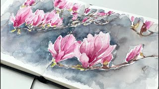 Aquarellpoesie der Magnolienblüte für Rudina Zela: Eine Geschichte voller Wunder und Dankbarkeit